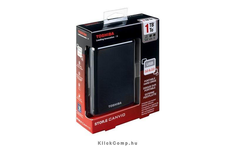 Eladó Már csak volt!!! 2TB Külső HDD 2.5" USB3.0 Toshiba Canvio Connect Fekete fényes - olcsó, Új Eladó Már csak volt!!! - Miskolc ( Borsod-Abaúj-Zemplén ) fotó