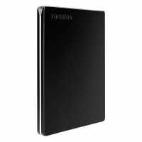 2TB Külső HDD 2.5" USB 3.0 5Gbps NTFS szálcsiszolt alumínium Toshiba Canvio Slim