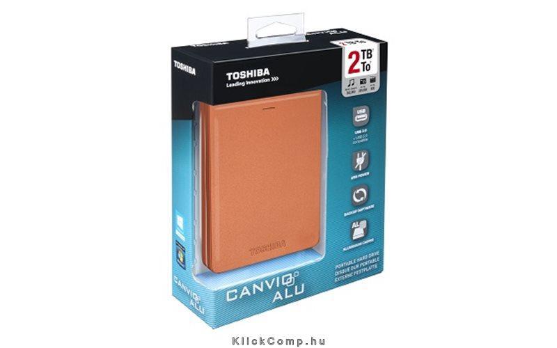 Eladó Már csak volt!!! 1TB Külső HDD 2.5" USB3.0 Toshiba Canvio Alu Vörös aluminium, metál fényű - olcsó, Új Eladó Már csak volt!!! - Miskolc ( Borsod-Abaúj-Zemplén ) fotó