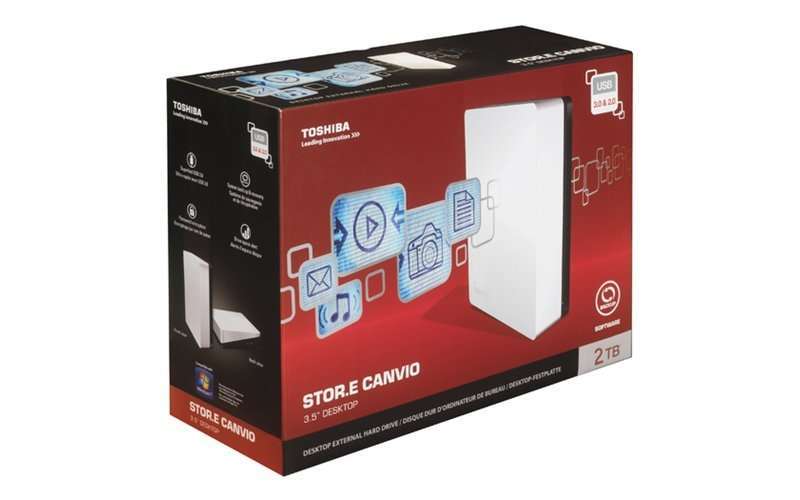 Eladó Már csak volt!!! 2TB Külső HDD 3.5" USB3.0 Toshiba Canvio Desk Fekete-Fehér - olcsó, Új Eladó Már csak volt!!! - Miskolc ( Borsod-Abaúj-Zemplén ) fotó