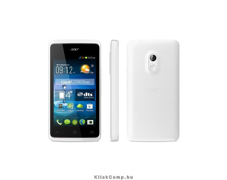 Eladó Már csak volt!!! Acer Liquid Z200 White Dual SIM Mobiltelefon - olcsó, Új Eladó Már csak volt!!! - Miskolc ( Borsod-Abaúj-Zemplén ) fotó