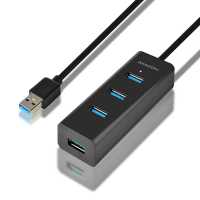 Eladó USB Hub 4 port USB3.0 gyorstöltéssel 1,2m kábel fekete AXAGON HUE-S2BL - olcsó, Új Eladó - Miskolc ( Borsod-Abaúj-Zemplén ) fotó 1