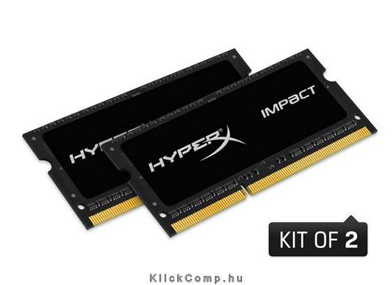 Eladó Már csak volt!!! 16GB DDR3 Notebook memória 1600MHz 1.35V Kit! 2db 8GB KINGSTON HyperX Impact Bla - olcsó, Új Eladó Már csak volt!!! - Miskolc ( Borsod-Abaúj-Zemplén ) fotó