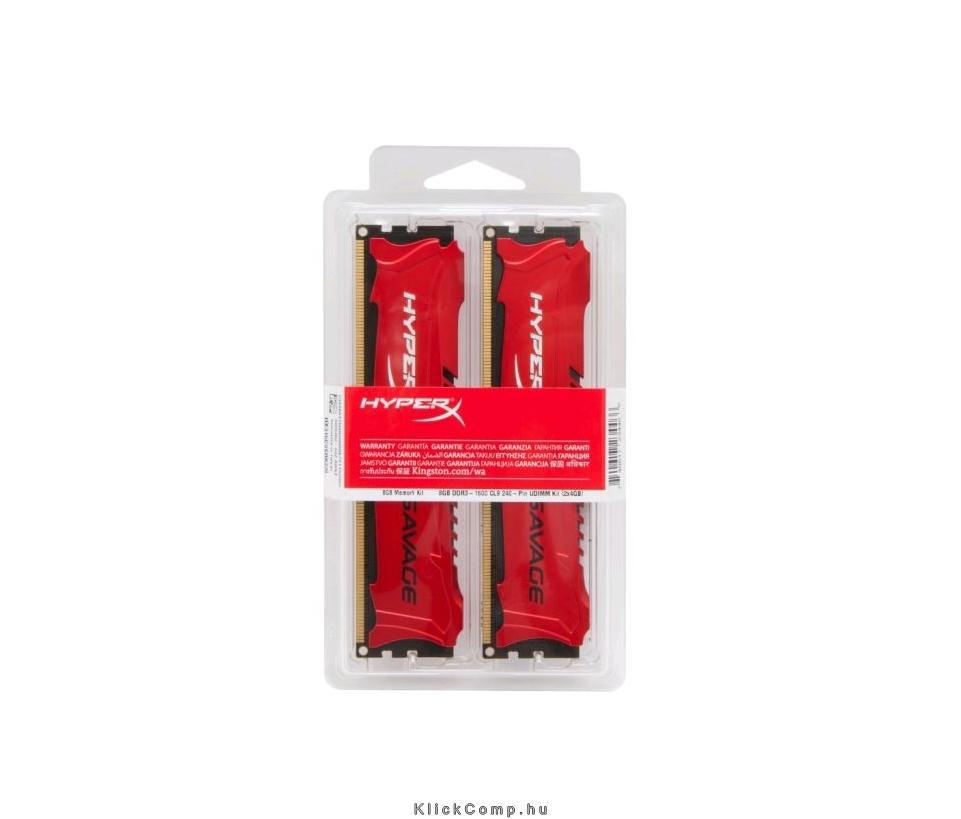 Eladó Már csak volt!!! 8GB DDR3 Memória 2400MHz Kit! 2db 4GB memória KINGSTON HyperX Savage XMP HX324C1 - olcsó, Új Eladó Már csak volt!!! - Miskolc ( Borsod-Abaúj-Zemplén ) fotó