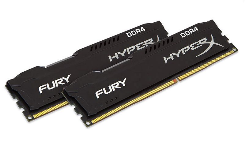 Eladó Már csak volt!!! 32GB DDR4 Memória 2400MHz CL15 DIMM (Kit of 2) KINGSTON HYPERX Fury Black Series - olcsó, Új Eladó Már csak volt!!! - Miskolc ( Borsod-Abaúj-Zemplén ) fotó
