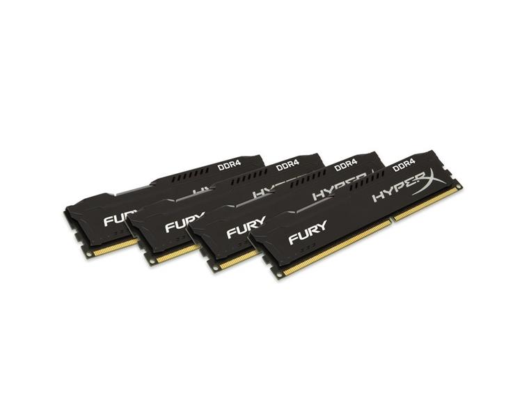Eladó Már csak volt!!! 16GB DDR4 Memória 2400MHz Kit 4db 4GB memória KINGSTON HyperX FURY fekete HX424C - olcsó, Új Eladó Már csak volt!!! - Miskolc ( Borsod-Abaúj-Zemplén ) fotó