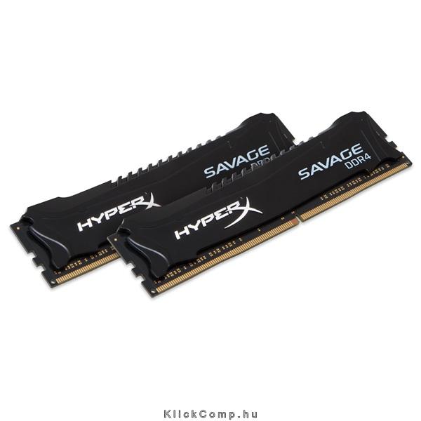 Eladó Már csak volt!!! 8GB DDR4 memória 2666MHz (Kit 2db 4GB) Kingston HyperX Savage Fekete XMP HX426C1 - olcsó, Új Eladó Már csak volt!!! - Miskolc ( Borsod-Abaúj-Zemplén ) fotó