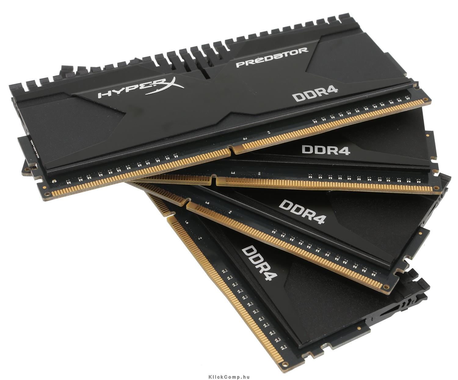 Eladó Már csak volt!!! 16GB DDR4 Memória 3000MHz Kit 4db 4GB memória KINGSTON HyperX Predator XMP HX430 - olcsó, Új Eladó Már csak volt!!! - Miskolc ( Borsod-Abaúj-Zemplén ) fotó