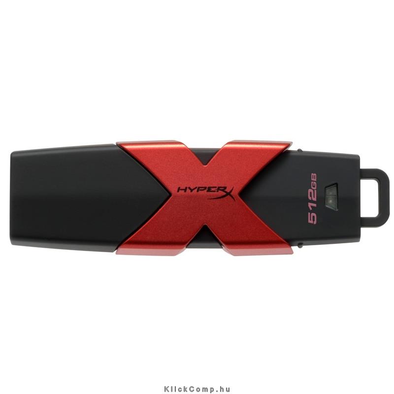 Eladó Már csak volt!!! 512GB PenDrive USB3.1 Fekete-Piros Kingston HyperX Savage HXS3 512GB Flash Drive - olcsó, Új Eladó Már csak volt!!! - Miskolc ( Borsod-Abaúj-Zemplén ) fotó