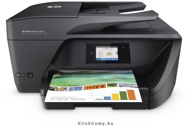 Eladó Már csak volt!!! Multifunkciós nyomtató tintasugaras A4 HP OfficeJet Pro 6960 - olcsó, Új Eladó Már csak volt!!! - Miskolc ( Borsod-Abaúj-Zemplén ) fotó