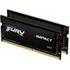 32GB notebook memória DDR4 2666MHz (Kit of 2) 1Gx8 Kingston FURY Impact KF426S15