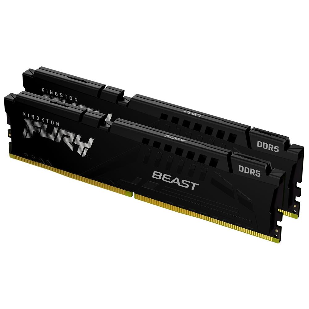 Eladó 32GB DDR5 memória 6000MHz 2x16GB Kingston FURY Beast Black - olcsó, Új Eladó - Miskolc ( Borsod-Abaúj-Zemplén ) fotó