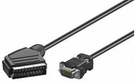 Eladó Már csak volt!!! SCART - VGA Kábel 1,8m Átalakító SCART (Male) - D-Sub (Male) - olcsó, Új Eladó Már csak volt!!! - Miskolc ( Borsod-Abaúj-Zemplén ) fotó