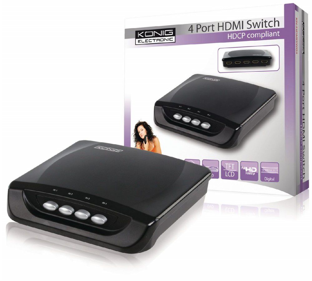 Eladó Már csak volt!!! 4 PORTOS MANUÁLIS HDMI KAPCSOLÓ - olcsó, Új Eladó Már csak volt!!! - Miskolc ( Borsod-Abaúj-Zemplén ) fotó