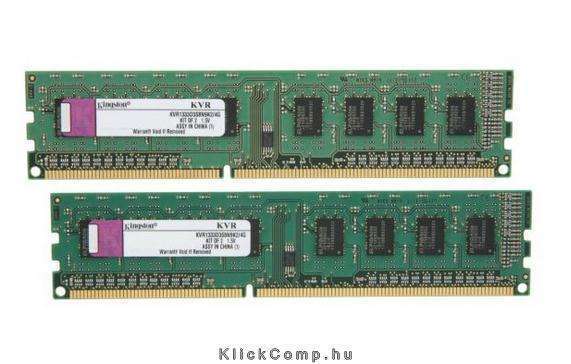 Eladó Már csak volt!!! Kingston 4GB 1333MHz DDR-3 (Kit! 2db 2GB) (KVR1333D3S8N9K2 4G) memória - olcsó, Új Eladó Már csak volt!!! - Miskolc ( Borsod-Abaúj-Zemplén ) fotó