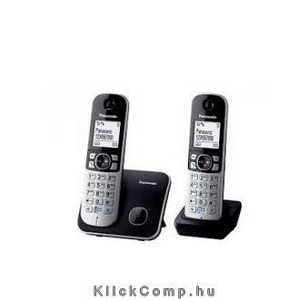 Eladó Panasonic DECT telefon DUO kihangosítható hívóazonosítós fekete, fehér háttérvil - olcsó, Új Eladó - Miskolc ( Borsod-Abaúj-Zemplén ) fotó