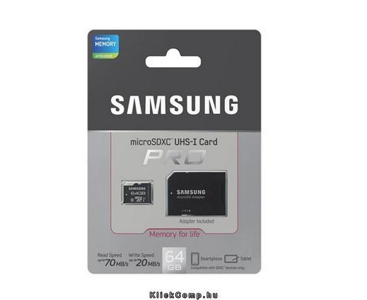 Eladó Már csak volt!!! Samsung 64GB SD micro Pro (Class10, UHS-1 Grade 1) (MB-MGCGBA EU) memória kártya - olcsó, Új Eladó Már csak volt!!! - Miskolc ( Borsod-Abaúj-Zemplén ) fotó
