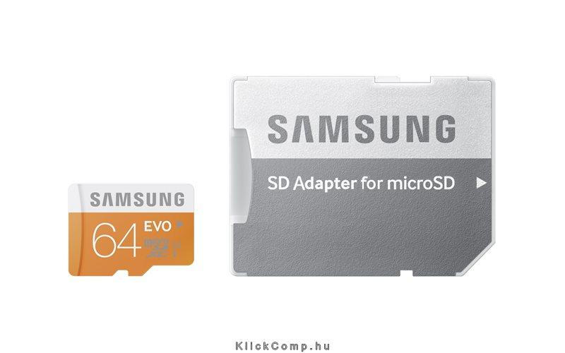 Eladó Már csak volt!!! MicroSD kártya ADAPTERREL 64GB EVO, MB-MP64DA EU Class10, UHS-1 Grade1, Up to 48 - olcsó, Új Eladó Már csak volt!!! - Miskolc ( Borsod-Abaúj-Zemplén ) fotó