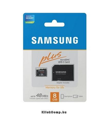 Eladó Már csak volt!!! MEMORY CARD 8GB SD micro Plus Samsung UHS-1 adapterrel - olcsó, Új Eladó Már csak volt!!! - Miskolc ( Borsod-Abaúj-Zemplén ) fotó