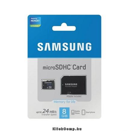 Eladó Már csak volt!!! Samsung 8GB SD micro (Class4) (MB-MS8GBA EU) memória kártya adapterrel - olcsó, Új Eladó Már csak volt!!! - Miskolc ( Borsod-Abaúj-Zemplén ) fotó