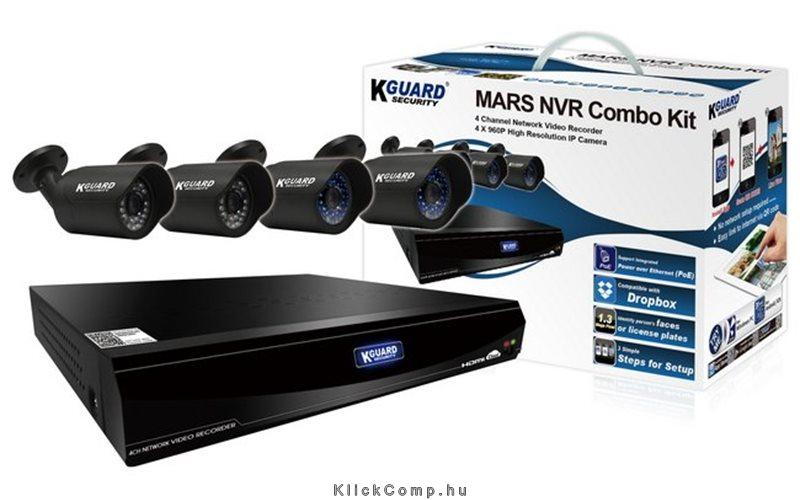Eladó Már csak volt!!! KGuard IP alapú megfigyelőrendszer szett, NVR( 720P 120fps, Cloud, QR kód), 4db - olcsó, Új Eladó Már csak volt!!! - Miskolc ( Borsod-Abaúj-Zemplén ) fotó