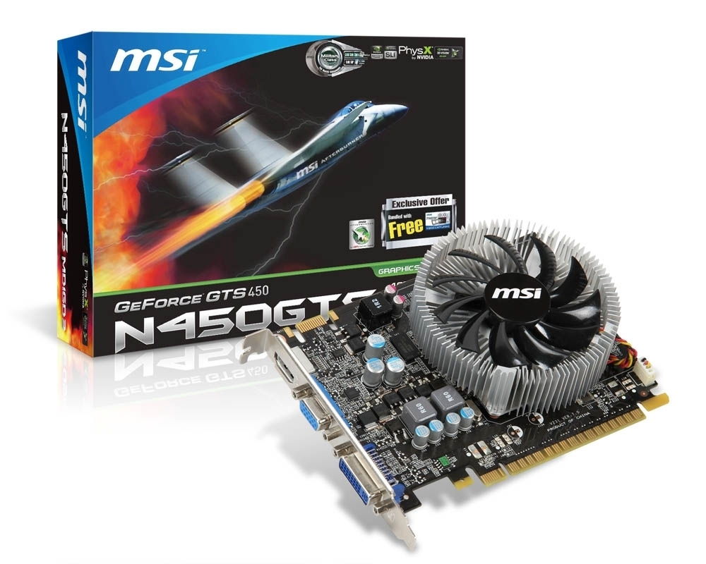 Eladó Már csak volt!!! MSI N450GTS-MD1GD3 GDDR5 PCIe 2DVI HDMI ( Szervizben 3 év ) - olcsó, Új Eladó Már csak volt!!! - Miskolc ( Borsod-Abaúj-Zemplén ) fotó