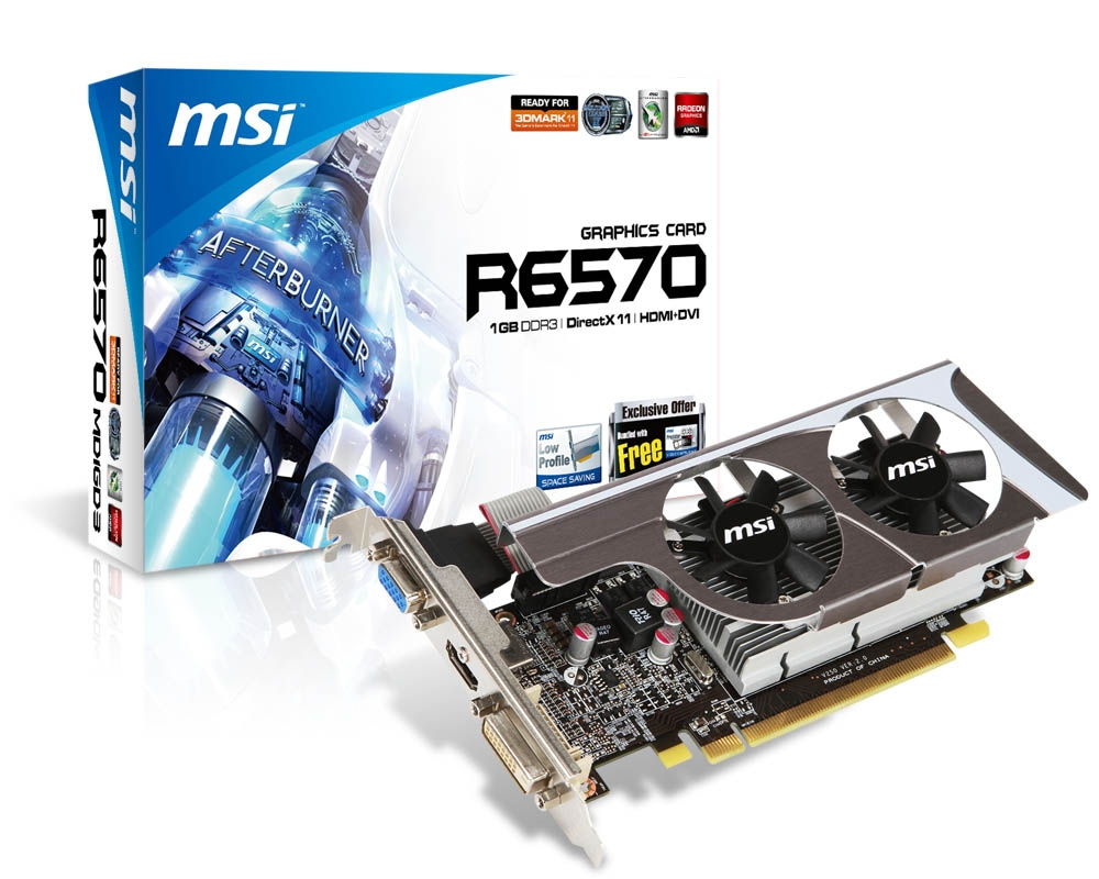 Eladó Már csak volt!!! MSI R6570-MD1GD3 LP  GDDR3 PCIe DVI HDMI DSUB ( Szervizben 3 év ) - olcsó, Új Eladó Már csak volt!!! - Miskolc ( Borsod-Abaúj-Zemplén ) fotó