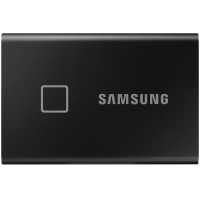 1TB külső SSD USB3.2 Samsung fekete ujjlenyomatolvasós T7 Touch