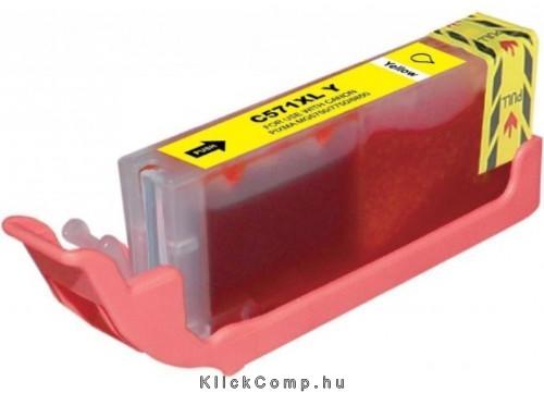 Eladó Már csak volt!!! Canon CLI-571Y XL utángyártott tintapatron Chipes Sárga patron 13ml - olcsó, Új Eladó Már csak volt!!! - Miskolc ( Borsod-Abaúj-Zemplén ) fotó