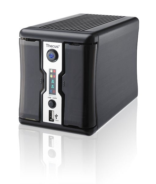 Eladó Már csak volt!!! Thecus N2200Plus (NAS, 2 HDD hely, Olvasás: 50MB s, Írás: 30MB s, SATA, 2x RJ-45 - olcsó, Új Eladó Már csak volt!!! - Miskolc ( Borsod-Abaúj-Zemplén ) fotó