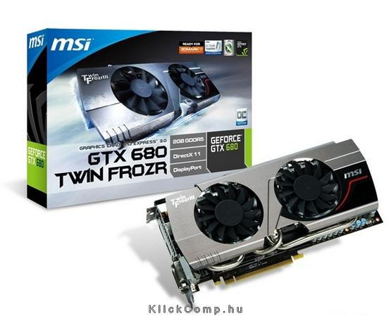 Eladó Már csak volt!!! MSI N680GTX TWindows  Frozr 2GD5 OC 2GB GDDR5 256bit PCI-E videokártya - olcsó, Új Eladó Már csak volt!!! - Miskolc ( Borsod-Abaúj-Zemplén ) fotó