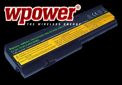 Eladó Már csak volt!!! Lenovo 43R9254 akkumulátor (5200mAh) Wpower Notebook akku 1 év gar - olcsó, Új Eladó Már csak volt!!! - Miskolc ( Borsod-Abaúj-Zemplén ) fotó