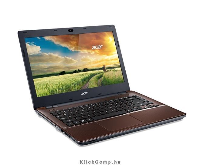 Eladó Már csak volt!!! Acer Aspire E5 14" notebook CQC N2940 4GB 500GB DVD barna Acer E5-411-C2T5 - olcsó, Új Eladó Már csak volt!!! - Miskolc ( Borsod-Abaúj-Zemplén ) fotó