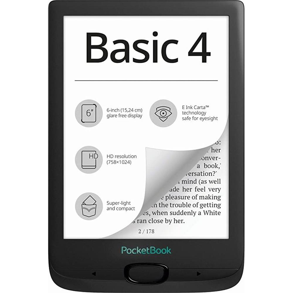 Eladó Már csak volt!!! e-book olvasó 6" PocketBook Basic4  Fekete - olcsó, Új Eladó Már csak volt!!! - Miskolc ( Borsod-Abaúj-Zemplén ) fotó