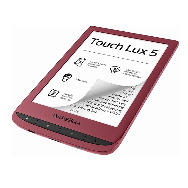 Eladó Már csak volt!!! e-book olvasó PocketBook PB628-R-WW   Touch Lux 5 "Ruby Red" - olcsó, Új Eladó Már csak volt!!! - Miskolc ( Borsod-Abaúj-Zemplén ) fotó