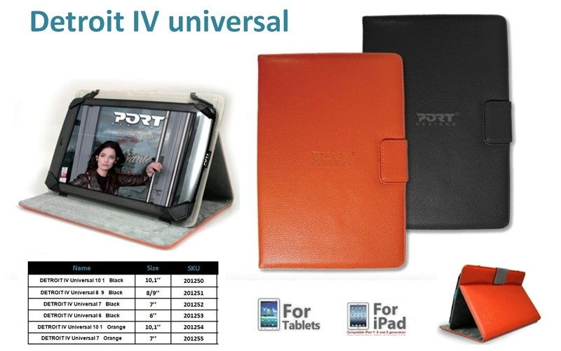 Eladó Már csak volt!!! Port Tablet portfolió 8" 9" DETROIT IV Universal Black - olcsó, Új Eladó Már csak volt!!! - Miskolc ( Borsod-Abaúj-Zemplén ) fotó