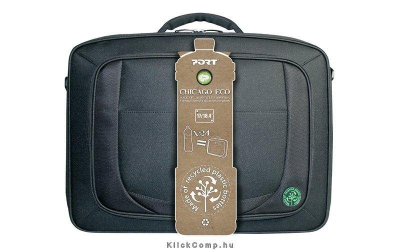 Eladó Már csak volt!!! PORT Notebook táska 18" (400502) CHICAGO ECO Fekete (újrafelhasznált palackokból - olcsó, Új Eladó Már csak volt!!! - Miskolc ( Borsod-Abaúj-Zemplén ) fotó
