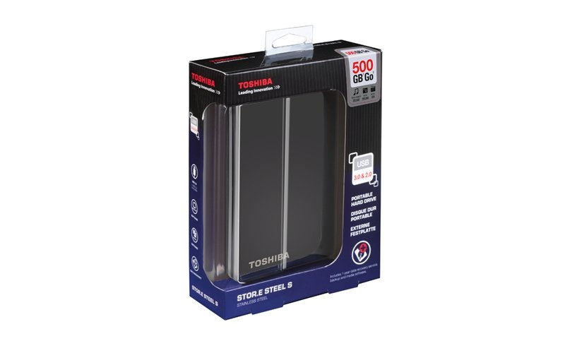 Eladó Már csak volt!!! Toshiba Külső HDD 2.5" 500GB STOR.E STEEL S Titanium USB3.0 (PX1809E-1E0R) DataR - olcsó, Új Eladó Már csak volt!!! - Miskolc ( Borsod-Abaúj-Zemplén ) fotó