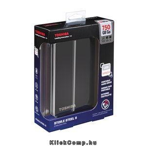 Eladó Már csak volt!!! Toshiba Külső HDD 2.5" 750GB STOR.E STEEL S Titanium USB3.0 (PX1810E-1G5R) DataR - olcsó, Új Eladó Már csak volt!!! - Miskolc ( Borsod-Abaúj-Zemplén ) fotó