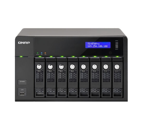 Eladó Már csak volt!!! QNAP TS-870 Pro NAS,8 HDD hely,  Intel 3.3 GHz Dual Core CPU, 2G DDRIII RAM - olcsó, Új Eladó Már csak volt!!! - Miskolc ( Borsod-Abaúj-Zemplén ) fotó
