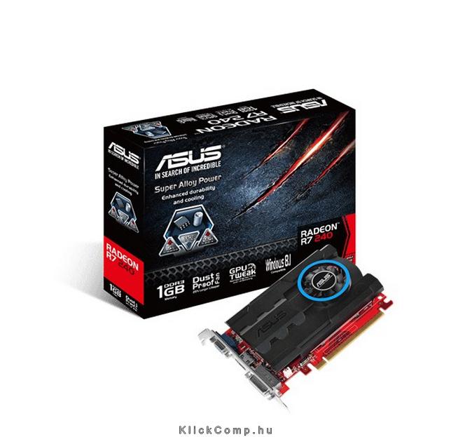 Eladó Már csak volt!!! Asus PCI-E AMD R7 240 1024MB DDR3, 64bit, 600 1600MHz, Dsub, DVI, HDMI, Aktív - olcsó, Új Eladó Már csak volt!!! - Miskolc ( Borsod-Abaúj-Zemplén ) fotó