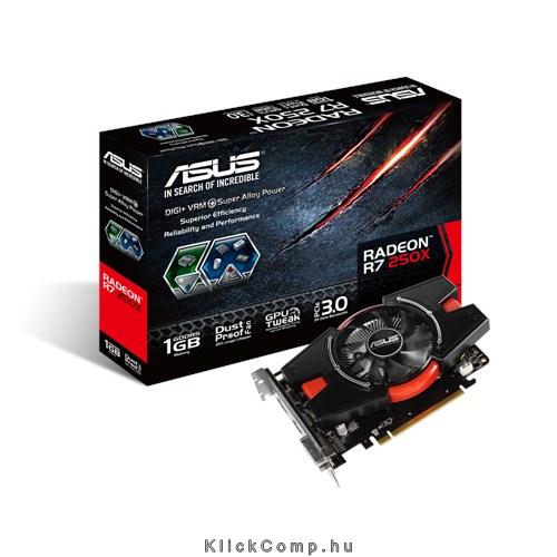 Eladó Már csak volt!!! Asus PCI-E AMD R7 250 1024MB DDR5, 128bit, 1000 4500MHz, DP, DVI, HDMI, Dual Slo - olcsó, Új Eladó Már csak volt!!! - Miskolc ( Borsod-Abaúj-Zemplén ) fotó