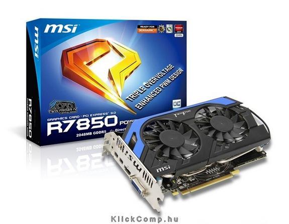 Eladó Már csak volt!!! MSI R7850 Power Edition 2GD5 OC AMD 2GB GDDR5 256bit PCI-E videokártya - olcsó, Új Eladó Már csak volt!!! - Miskolc ( Borsod-Abaúj-Zemplén ) fotó
