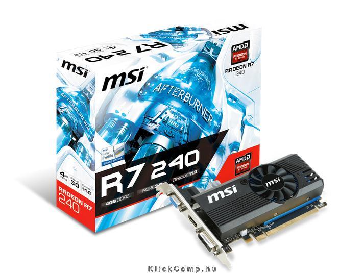Eladó Már csak volt!!! MSI R7 240 4GD3 LP AMD 4GB DDR3 128bit PCIe videokártya - olcsó, Új Eladó Már csak volt!!! - Miskolc ( Borsod-Abaúj-Zemplén ) fotó