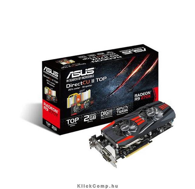 Eladó Már csak volt!!! Asus PCI-E AMD R9 270X 2048MB DDR5, 256bit, 1120 5600MHz, 2xDVI, HDMI, DP, Aktív - olcsó, Új Eladó Már csak volt!!! - Miskolc ( Borsod-Abaúj-Zemplén ) fotó
