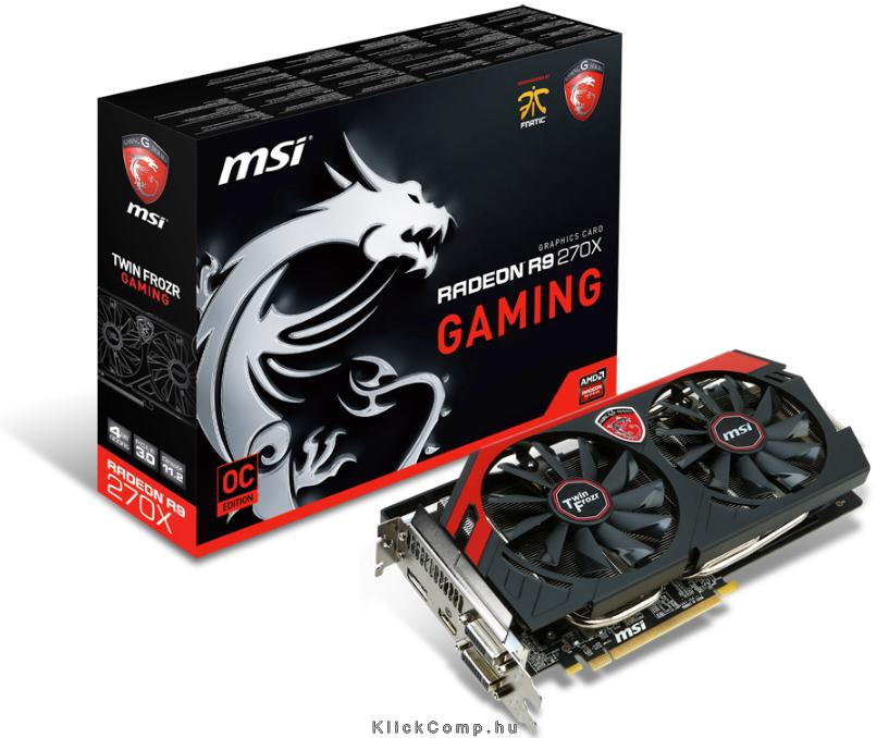 Eladó Már csak volt!!! MSI R9 270X GAMING 4G AMD 4GB GDDR5 256bit PCI-E videokártya - olcsó, Új Eladó Már csak volt!!! - Miskolc ( Borsod-Abaúj-Zemplén ) fotó