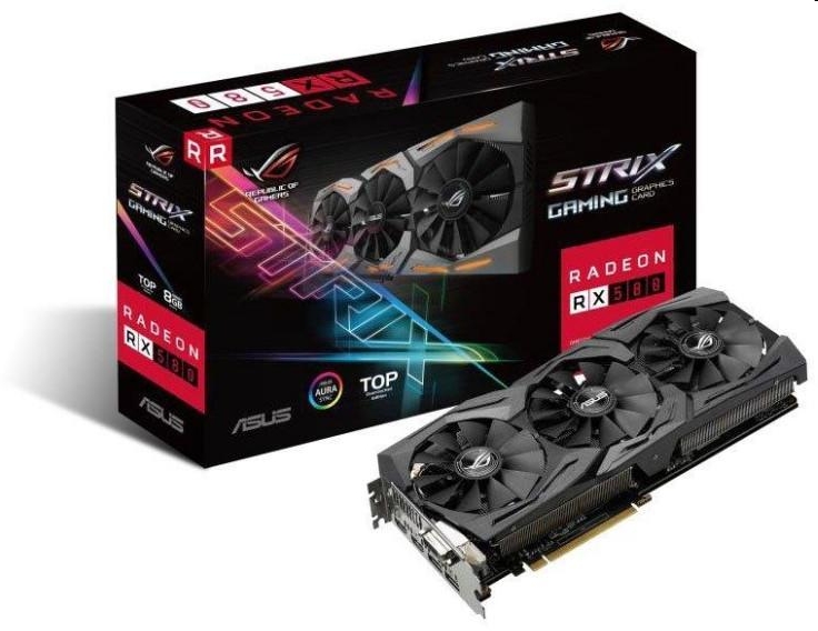 Eladó Már csak volt!!! VGA RX580 ASUS videokártya AMD ROG STRIX RX580-T8G GAMING - olcsó, Új Eladó Már csak volt!!! - Miskolc ( Borsod-Abaúj-Zemplén ) fotó