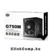 Eladó Már csak volt!!! 750W tápegység PFC 12cm ventillátorral dobozos Cooler Master G750M - olcsó, Új Eladó Már csak volt!!! - Miskolc ( Borsod-Abaúj-Zemplén ) fotó 1