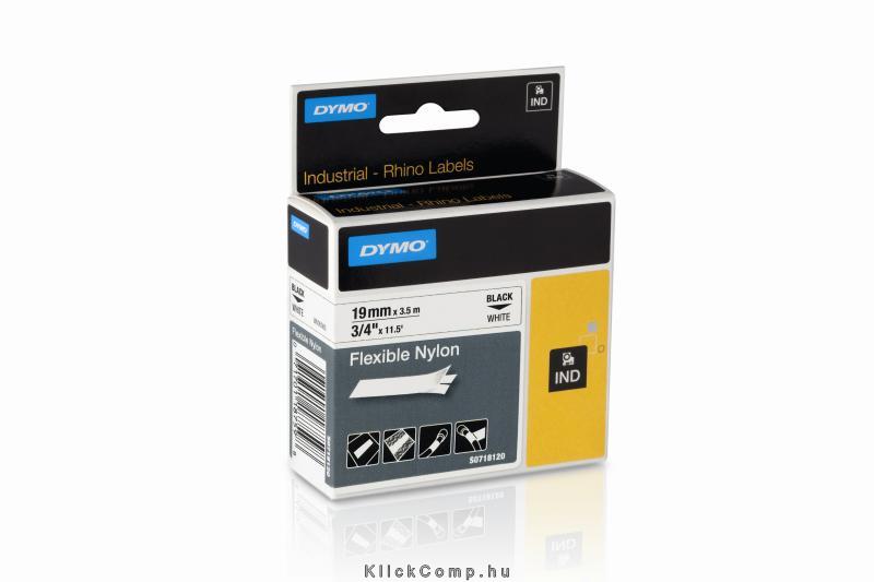 Eladó Már csak volt!!! Feliratozógép szalag, rugalmas nylon, 19 mm x 3,5 m, "Rhino", fehér-fekete - olcsó, Új Eladó Már csak volt!!! - Miskolc ( Borsod-Abaúj-Zemplén ) fotó