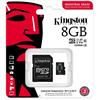 Memória-kártya 8GB SD micro Plus olvasó (SDHC Class 10 A1) Kingston Industrial S